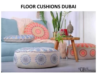 floor cushions dubai