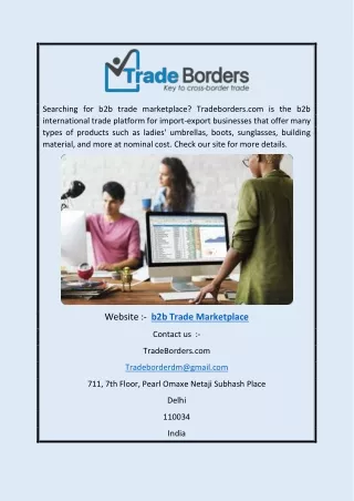 B2b Trade Marketplace | Tradeborders.com