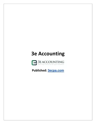 3e Accounting