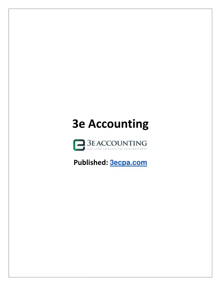 3e accounting