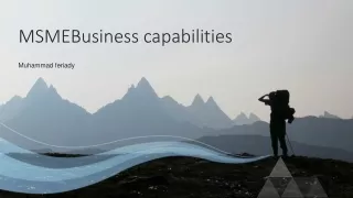 Business Capabilities analysis