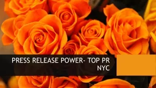 PRESS RELEASE POWER- TOP PR NYC