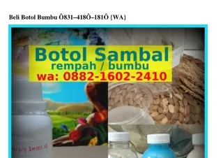 Beli Botol Bumbu Ô8Зl•4l8Ô•l8lÔ(whatsApp)