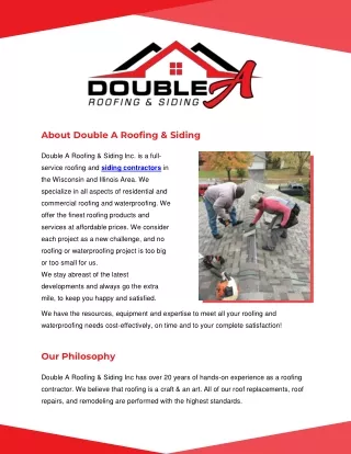 Your trusted siding repair | Double A Roofing & Siding Inc