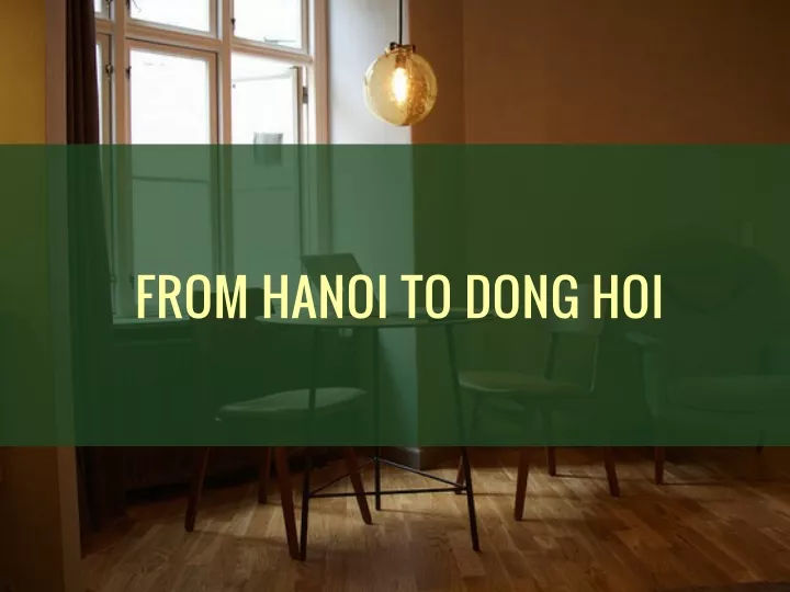 from hanoi to dong hoi