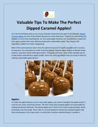 Taste Perfect Dipped Caramel Apples- Mister Apple