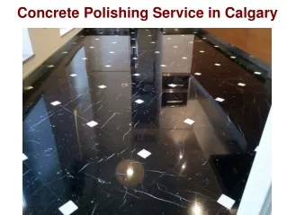 Concrete Polishing Service in Calgary