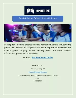 bracket creator online kombatlink com