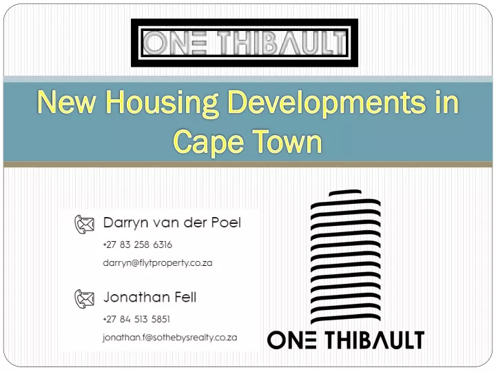 new housing developments in cape town