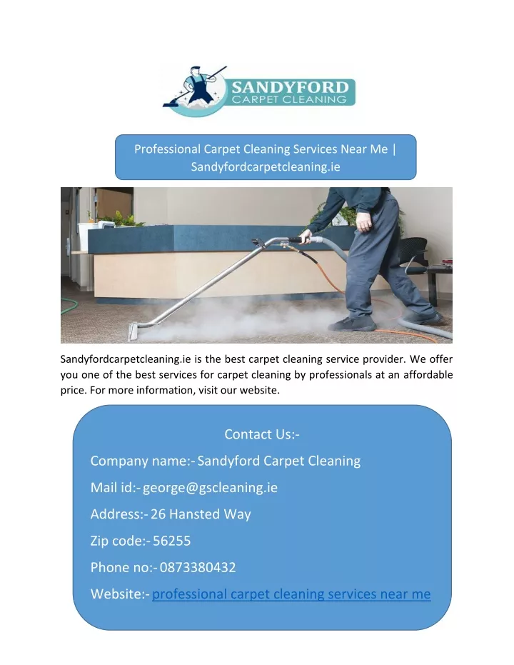 professional carpet cleaning services near