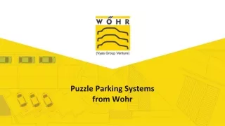 puzzle parking systems from wohr