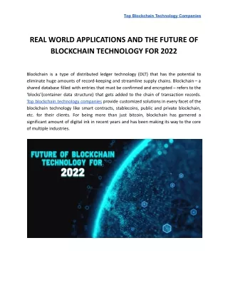 top blockchain technology companies