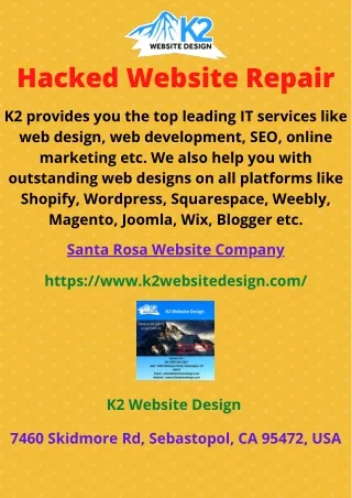 hacked website repair
