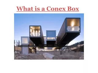 what is a conex box