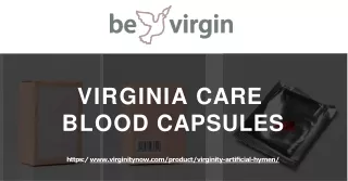 Buy Virginia Care Blood Capsules - Virginity Now