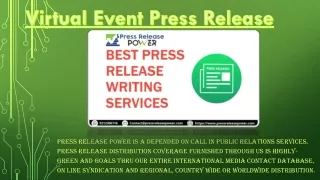 virtual event press release