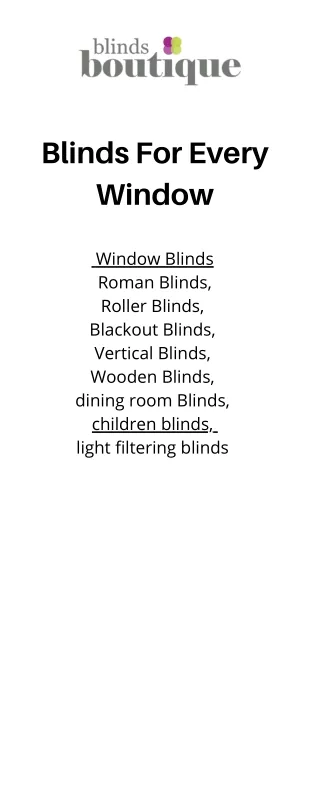 Get Blinds for every window - Blinds Window