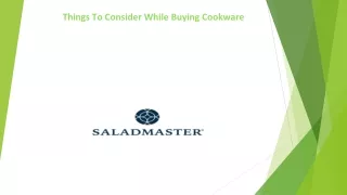 Things To Consider While Buying Cookware