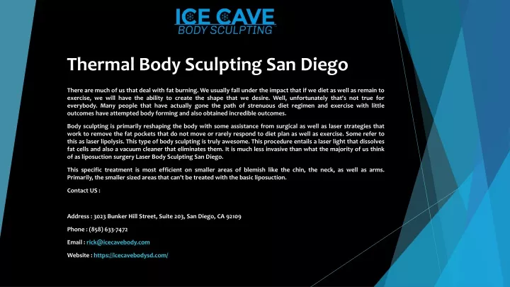 thermal body sculpting san diego