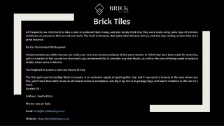 brick tiles
