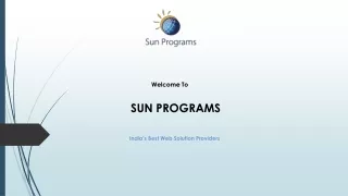 Top ERP Software development company in Bangalore - Sun Programs.