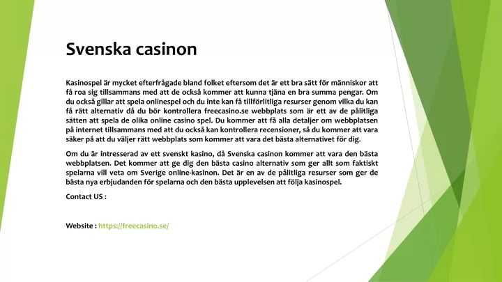 svenska casinon