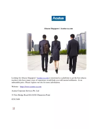 abacus singapore acutus ca com