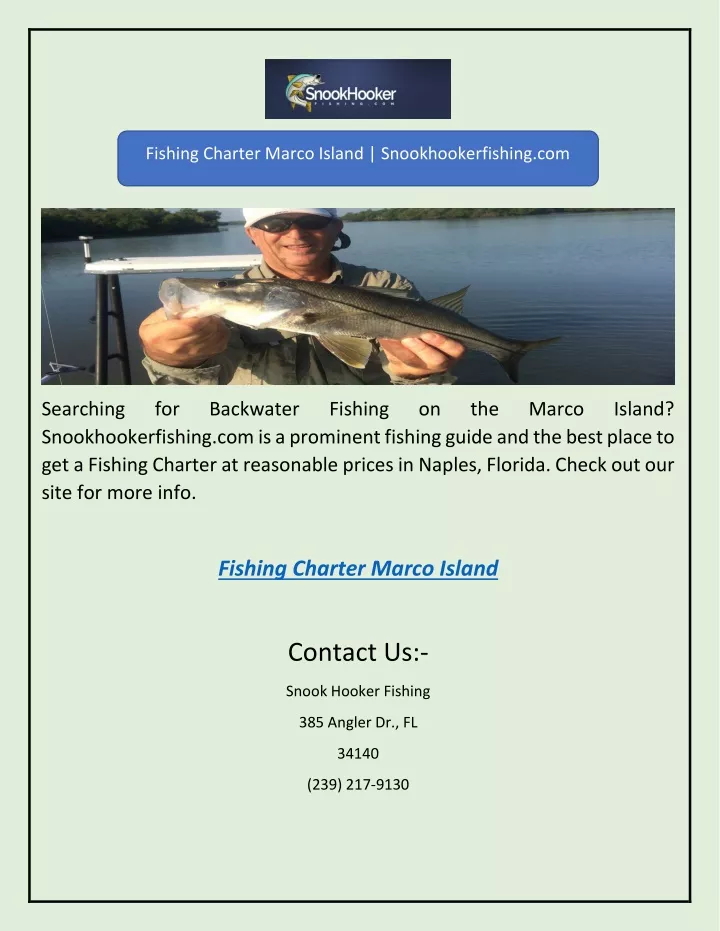 PPT - Fishing Charter Marco Island | Snookhookerfishing.com PowerPoint