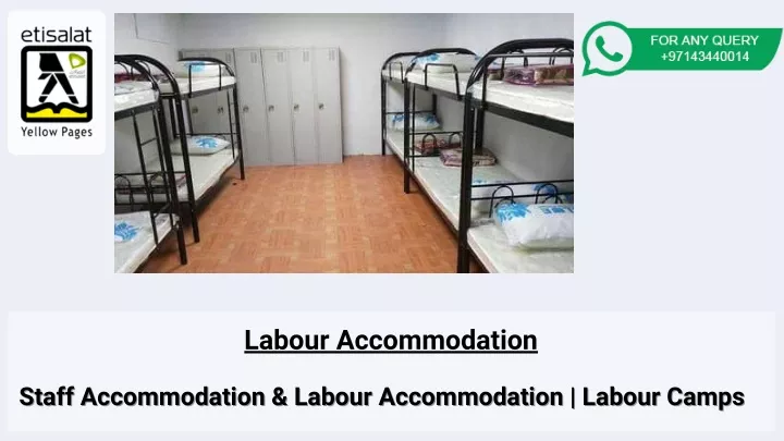 labour accommodation