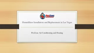 humidifiers installation and replacement in las vegas