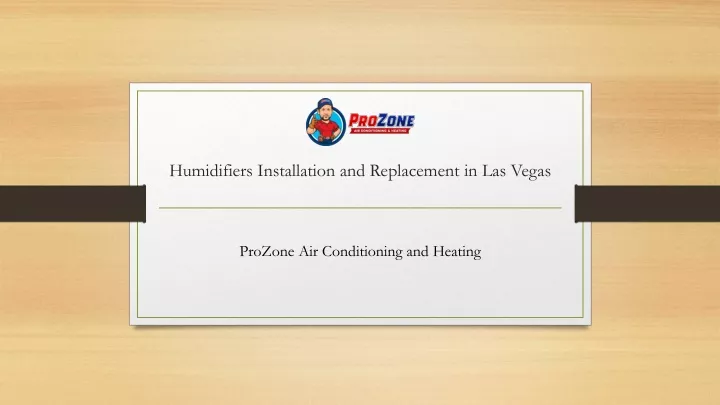 humidifiers installation and replacement in las vegas