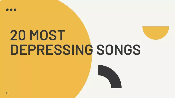 20 most depressing songs