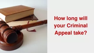 How long will your Criminal Appeal take?