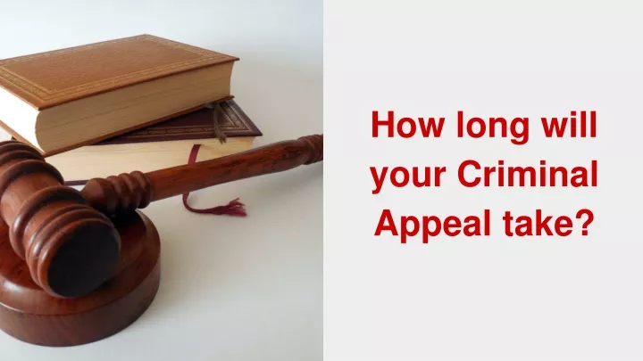 how long will your criminal appeal take
