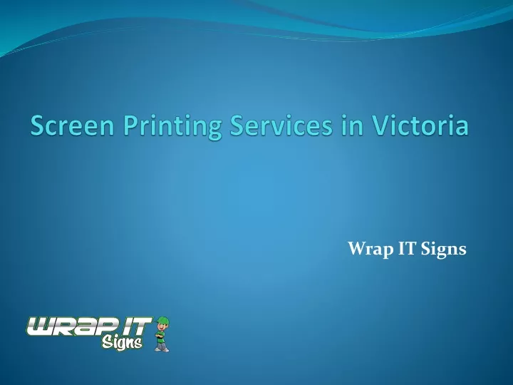 screen printing services in victoria