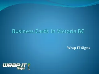 Business Cards in Victoria BC