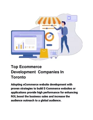 top ecommerce development companies in toronto