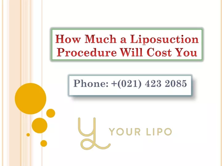 how much a liposuction procedure will cost you