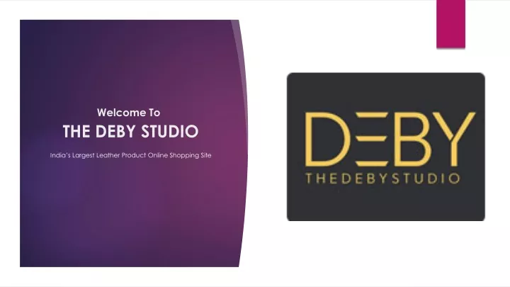 welcome to the deby studio