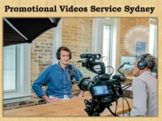 Promotional Videos Service Sydney