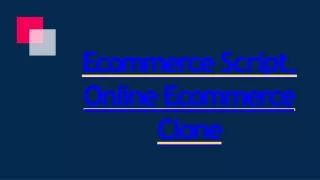 ecommerce script