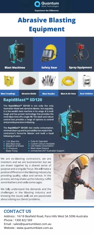 abrasive blasting equipment
