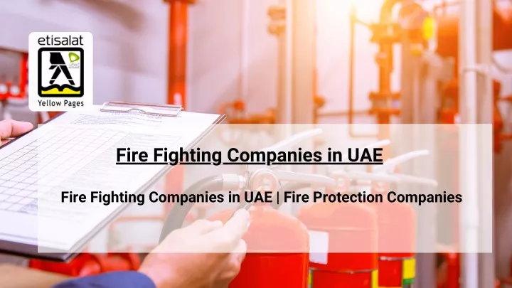 fire fighting companies in uae