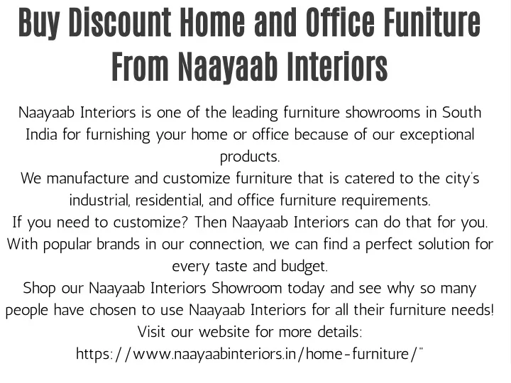 buy discount home and office funiture from