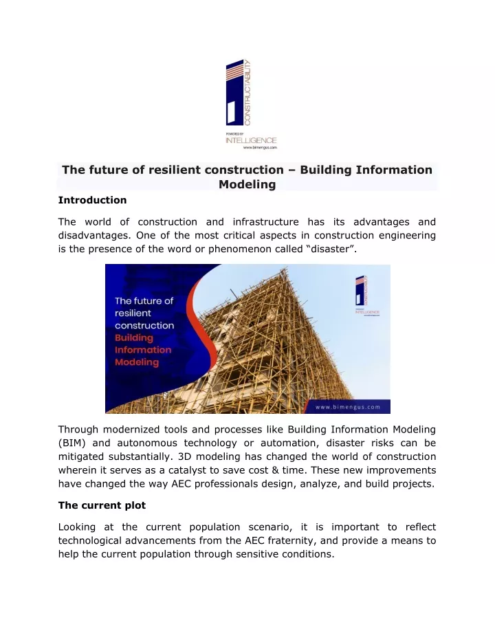 the future of resilient construction building