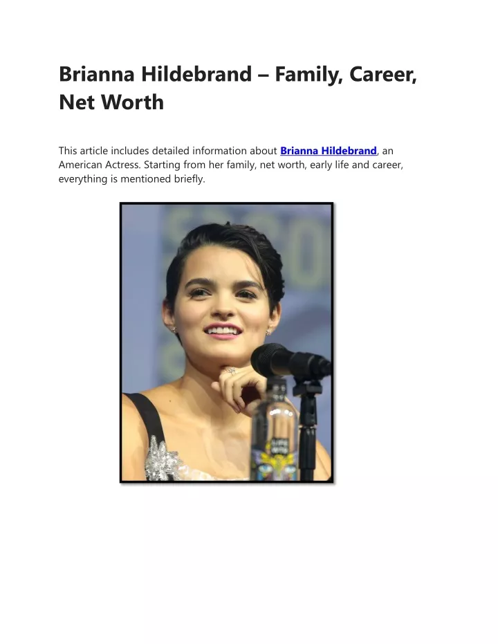 brianna hildebrand family career net worth this