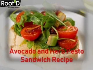 Avocado and Herb Pesto Sandwich Recipe