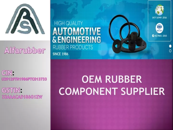 oem rubber component supplier