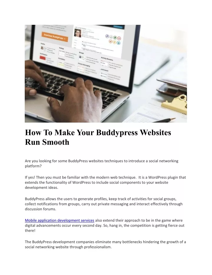 how to make your buddypress websites run smooth