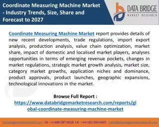 coordinate measuring machine market industry